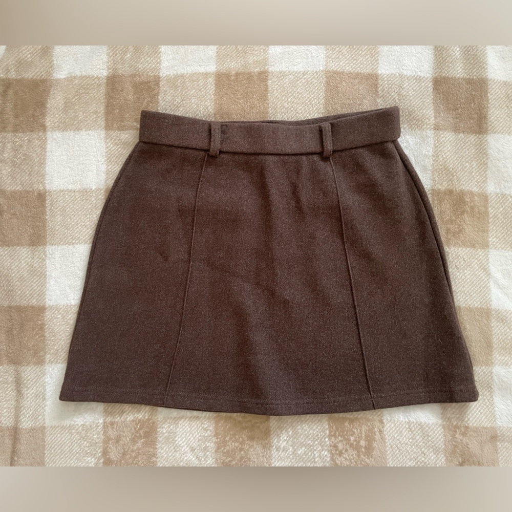 OGL Womens Soft Chocolate Brown Skirt Size Medium